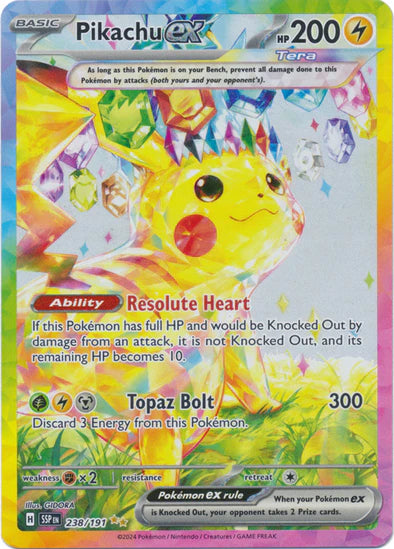 Pikachu ex (238/191) [Scarlet & Violet: Surging Sparks]