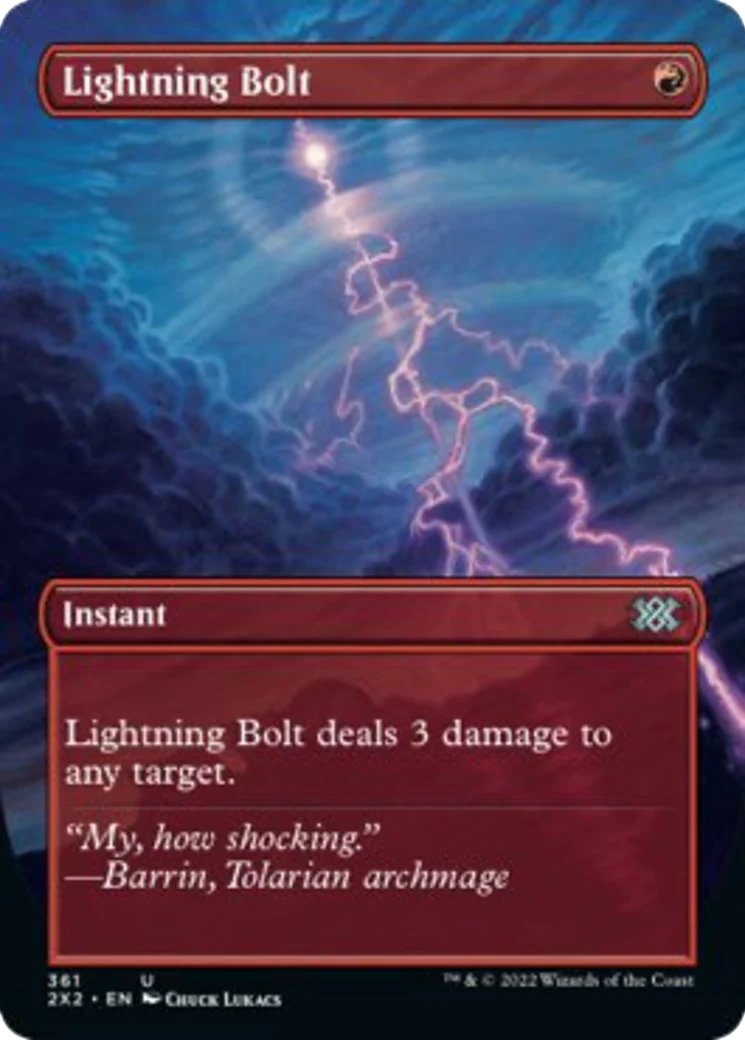 LIGHTNING BOLT - BORDERLESS (2X2)