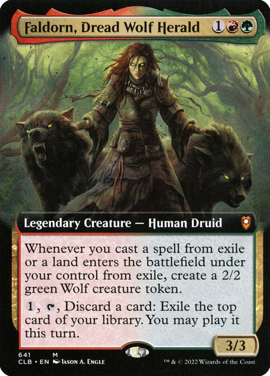 Faldorn, Dread Wolf Herald - Extended Art (CLB)